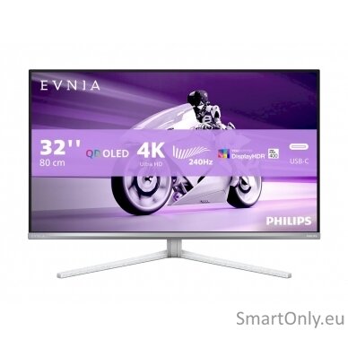 Philips 32M2N8900/00 | 32 " | OLED | 16:9 | 240 Hz | 0.03 ms | 3840 x 2160 pixels | 250 cd/m² | HDMI ports quantity 2 | White 13