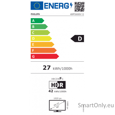 Philips 40PFS6009/12  40" (99cm) LED Full HD Smart TV