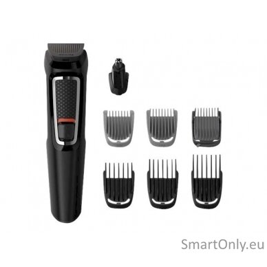 Philips 8-in-1 Face and Hair trimmer MG3730/15 Cordless, Black 3