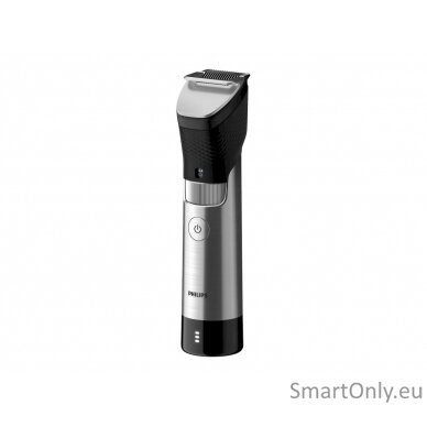 Philips Beard Trimmer BT9810/15 Cordless and corded Step precise 0.4 mm Number of length steps 30 Black/Silver 12