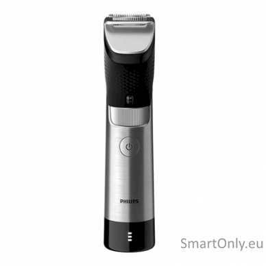 Philips Beard Trimmer BT9810/15 Cordless and corded Step precise 0.4 mm Number of length steps 30 Black/Silver 2