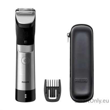 Philips Beard Trimmer BT9810/15 Cordless and corded Step precise 0.4 mm Number of length steps 30 Black/Silver