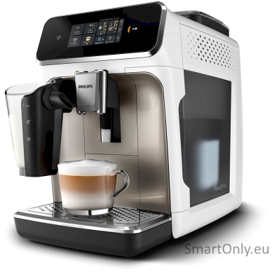 Philips Coffee maker | EP2333/40 | Pump pressure 15 bar | Built-in milk frother | Fully Automatic | 1500 W | White