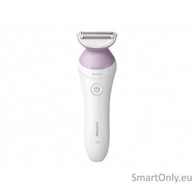 Philips Cordless Shaver BRL136/00 Series 6000 Operating time (max) 40 min, Wet & Dry, NiMH, White/Purple 6