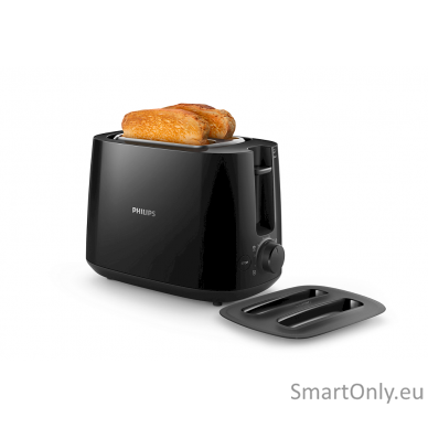 Philips Daily collection toaster HD2582/90 Power 900 W Number of slots 2 Housing material Plastic Black