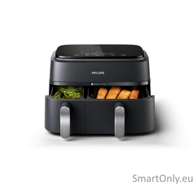 Philips Dual Basket Airfryer | NA351/00 3000 Series | Power 2750 W | Capacity 9 L | Rapid Air technology | Black 2