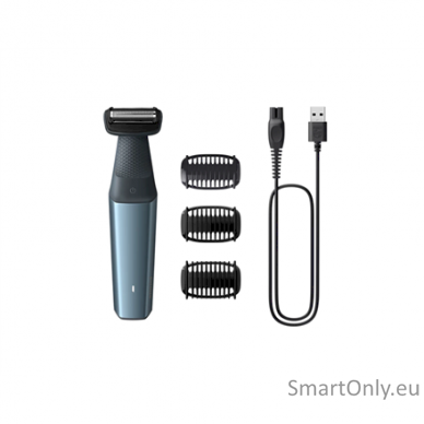 Philips | Hair clipper for body | BG3027/05 | Cordless | Wet & Dry | Number of length steps 3 | Blue/Black