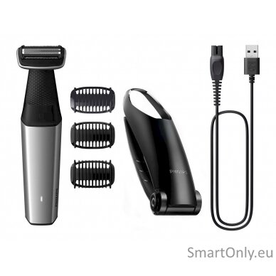 Philips | Hair clipper for body | BG5021/15 | Cordless | Wet & Dry | Number of length steps 3 | Silver/Black