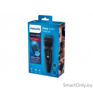 Philips Hair Clipper HC3510/15 Series 3000 Corded, Step precise 2 mm, 13, Black 8