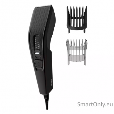 Philips Hair Clipper HC3510/15 Series 3000 Corded, Step precise 2 mm, 13, Black