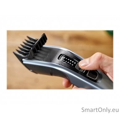 Philips Hair clipper HC3530/15 Cordless or corded, Number of length steps 13, Step precise 2 mm, Black/Grey 11