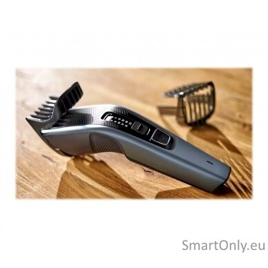 Philips Hair clipper HC3530/15 Cordless or corded, Number of length steps 13, Step precise 2 mm, Black/Grey 7