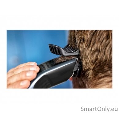 Philips Hair clipper HC3530/15 Cordless or corded, Number of length steps 13, Step precise 2 mm, Black/Grey 10