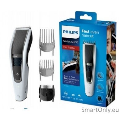 Philips Hair clipper HC5610/15 Cordless or corded, Number of length steps 28, Step precise 1 mm, Black/Grey 1