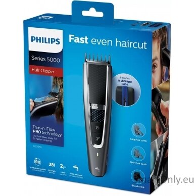 Philips Hair clipper HC5650/15 Cordless or corded, Number of length steps 28, Grey 4