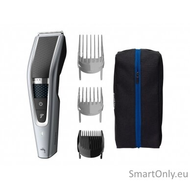 Philips Hair clipper series 5000 HC5630/15 Cordless or corded, Number of length steps 28, Step precise 1 mm, Black/Grey 7