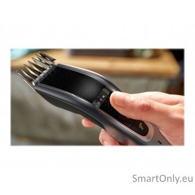 Philips Hair clipper series 5000 HC5630/15 Cordless or corded, Number of length steps 28, Step precise 1 mm, Black/Grey 12