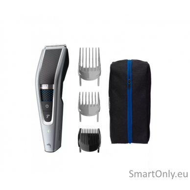 Philips Hair clipper series 5000 HC5630/15 Cordless or corded, Number of length steps 28, Step precise 1 mm, Black/Grey 1