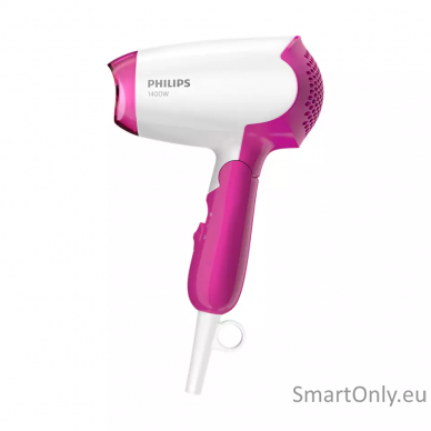 Philips Hair Dryer BHD003/00 1400 W, Number of temperature settings 2, White/Pink 1