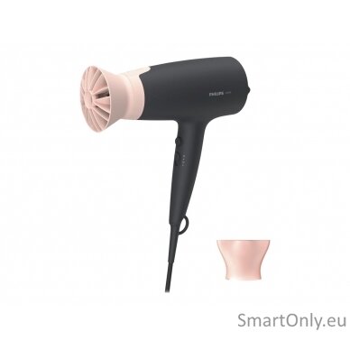 Philips Hair Dryer BHD350/10 2100 W, Number of temperature settings 6, Ionic function, Black/Pink 4