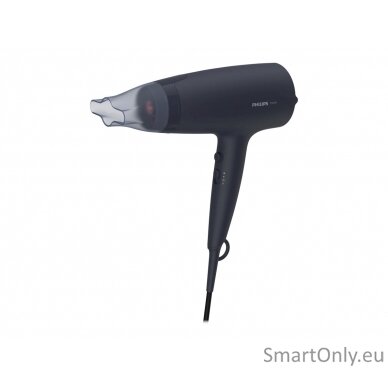 Philips Hair Dryer BHD360/20 2100 W, Number of temperature settings 6, Ionic function, Diffuser nozzle, Black/Blue 7