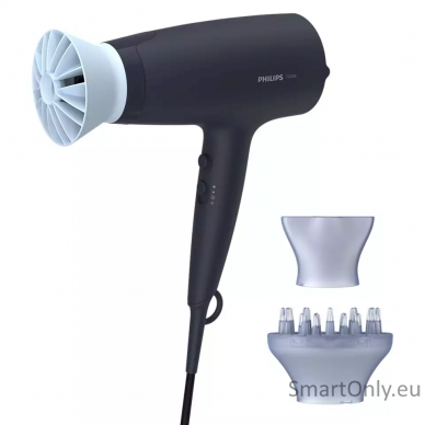 philips-hair-dryer-bhd36020-2100-w-number-of-temperature-settings-6-ionic-function-diffuser-nozzle-blackblue