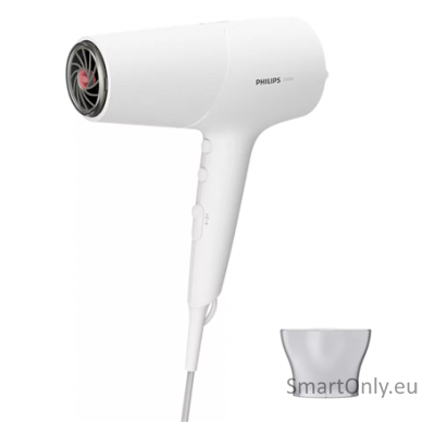 Philips Hair Dryer BHD500/00 2100 W, Number of temperature settings 3, Ionic function, White