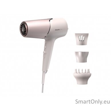 Philips Hair Dryer | BHD530/20 | 2300 W | Number of temperature settings 3 | Ionic function | Diffuser nozzle | Pink