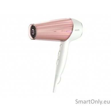 Philips | Hair Dryer | HP8281/00 | 2300 W | Number of temperature settings 6 | Ionic function | Diffuser nozzle | Pearl White/Pink Golden 1