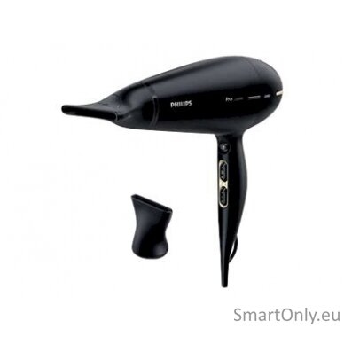 Philips Hair Dryer HPS920/00 Prestige Pro 2300 W, Number of temperature settings 3, Ionic function, Black/Gold 9