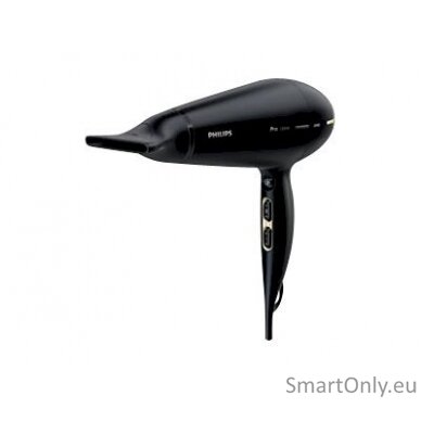 Philips Hair Dryer HPS920/00 Prestige Pro 2300 W, Number of temperature settings 3, Ionic function, Black/Gold 10