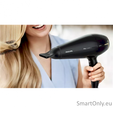 Philips Hair Dryer HPS920/00 Prestige Pro 2300 W, Number of temperature settings 3, Ionic function, Black/Gold 6