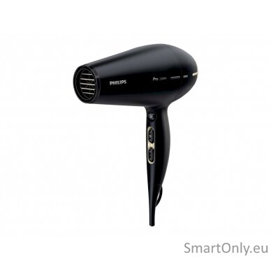 Philips Hair Dryer HPS920/00 Prestige Pro 2300 W, Number of temperature settings 3, Ionic function, Black/Gold 7