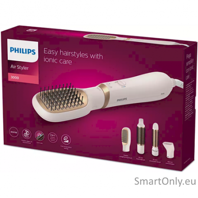 Philips Hair Styler BHA310/00 3000 Series Ion conditioning, Number of heating levels 3, 800 W, Pink 6