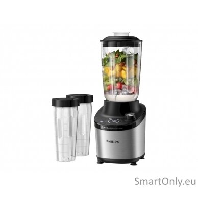 Philips High Speed Blender  HR3760/10 7000 Series Tabletop 1500 W Jar material Glass Jar capacity 2 L Ice crushing Metal/Black 6