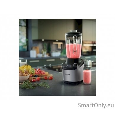 Philips High Speed Blender  HR3760/10 7000 Series Tabletop 1500 W Jar material Glass Jar capacity 2 L Ice crushing Metal/Black 10