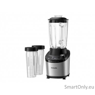 Philips High Speed Blender  HR3760/10 7000 Series Tabletop 1500 W Jar material Glass Jar capacity 2 L Ice crushing Metal/Black 5