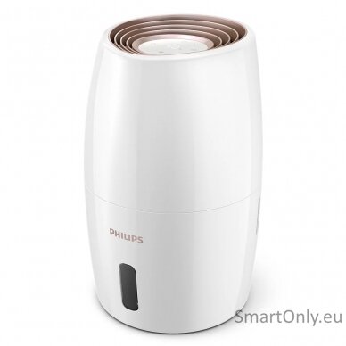 Philips HU2716/10 Humidifier, 17 W, Water tank capacity 2 L, Suitable for rooms up to 32 m², NanoCloud evaporation, Humidification capacity 200 ml/hr, White