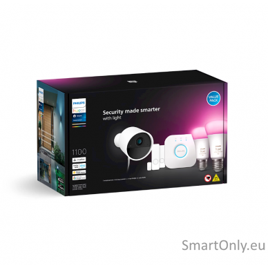 Philips Hue Secure Camera Set WCA E27, Bridge, Sensors 1