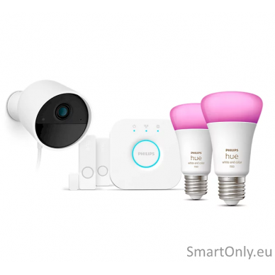 Philips Hue Secure Camera Set WCA E27, Bridge, Sensors