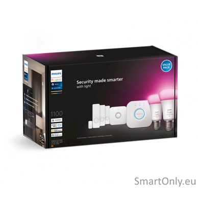 Philips Hue Secure Sensor Set WCA E27, Bridge, Sensors 2