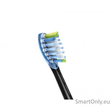 Philips Interchangeable Sonic Toothbrush Heads HX9042/33 Sonicare C3 Premium Plaque Defence Heads, For adults and children, Number of brush heads included 2, Sonic technology, Black 2