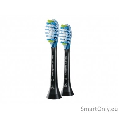 Philips Interchangeable Sonic Toothbrush Heads HX9042/33 Sonicare C3 Premium Plaque Defence Heads, For adults and children, Number of brush heads included 2, Sonic technology, Black 6