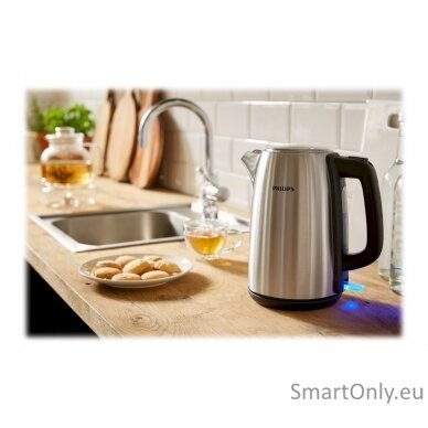 Philips Kettle HD9351/90 Electric 2200 W 1.7 L Stainless steel 360° rotational base Stainless steel 4