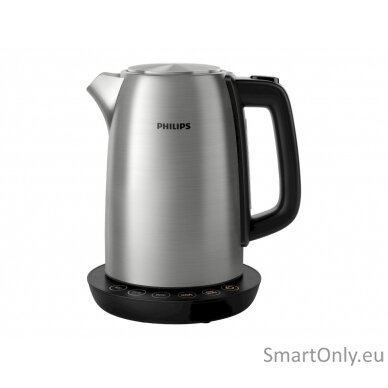 Philips Kettle HD9359/90 Electric 2200 W 1.7 L Stainless steel/Plastic 360° rotational base Grey 7