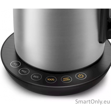 Philips Kettle HD9359/90 Electric 2200 W 1.7 L Stainless steel/Plastic 360° rotational base Grey 2