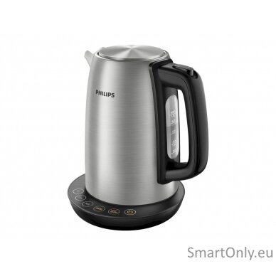 Philips Kettle HD9359/90 Electric 2200 W 1.7 L Stainless steel/Plastic 360° rotational base Grey 6