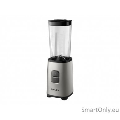 Philips Mini Blender | HR2604/80 Daily Collection | Tabletop | 350 W | Jar material Plastic/Glass | Jar capacity 0.6+0.6 L | Ice crushing | Pearl metal 3