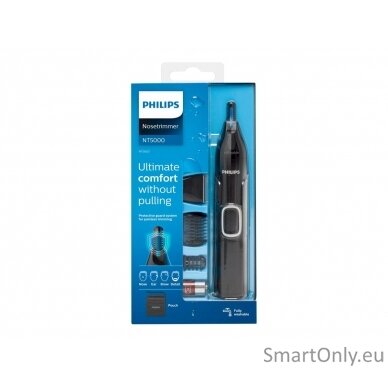 Philips Nose, Ear, Eyebrow and Detail Hair Trimmer NT5650/16 Black 6