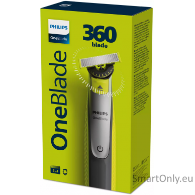 Philips OneBlade 360 Shaver/Trimmer, Face QP2730/20 Operating time (max) 60 min, Wet & Dry, Lithium Ion, Black/Yellow 3
